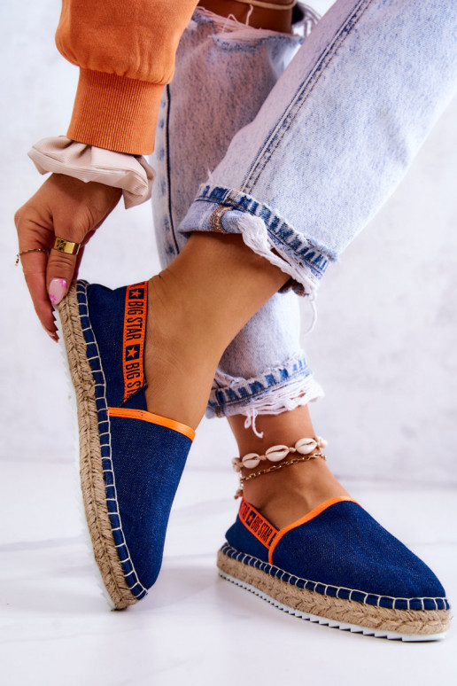 Auduma espadrilles  Big Star JJ274877 tumši zilas krāsas Auduma espadrilles  Big Star JJ274877 tumši zilas krāsas