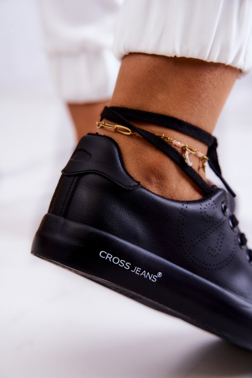 Sporta apavi Cross Jeans JJ2R4054C melnas krāsas Sporta apavi Cross Jeans JJ2R4054C melnas krāsas