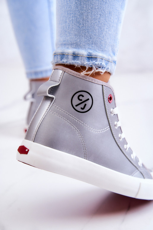 tõmblukuga Cross Jeans JJ2R4057C Pelēkas krāsas tõmblukuga Cross Jeans JJ2R4057C Pelēkas krāsas