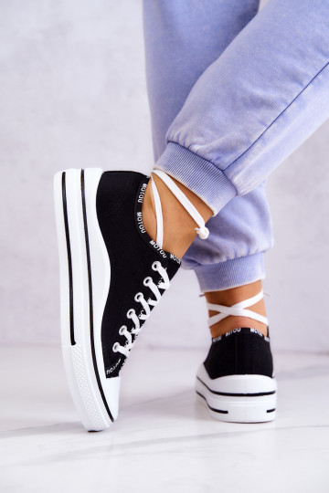 šņorējami Sporta apavi melnas krāsas Menifee 2