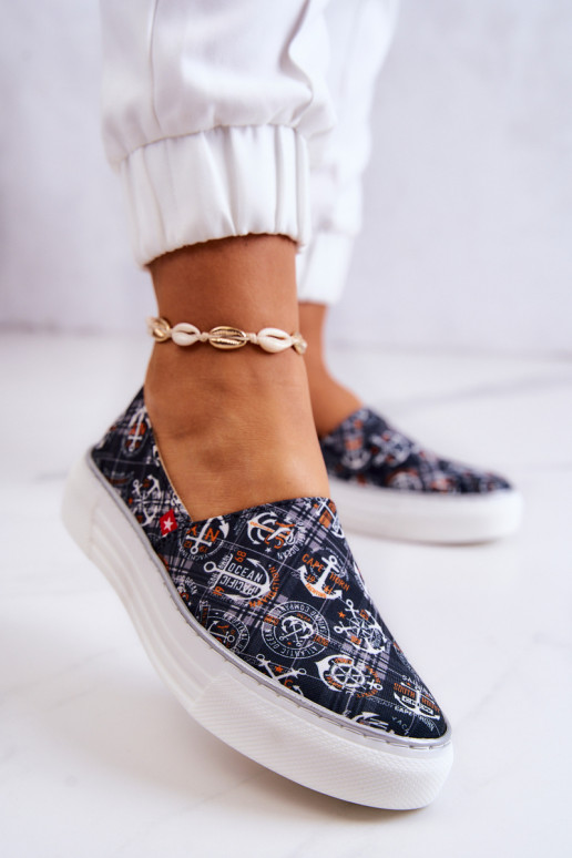 Sporta apavi Slip On Memory Foam Big Star JJ276012 melnas krāsas