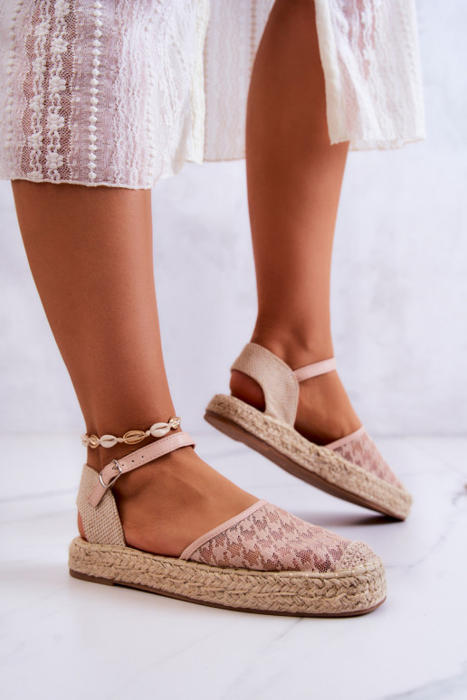 espadrilles ar sprādzītēm Nude Charlene espadrilles ar sprādzītēm Nude Charlene