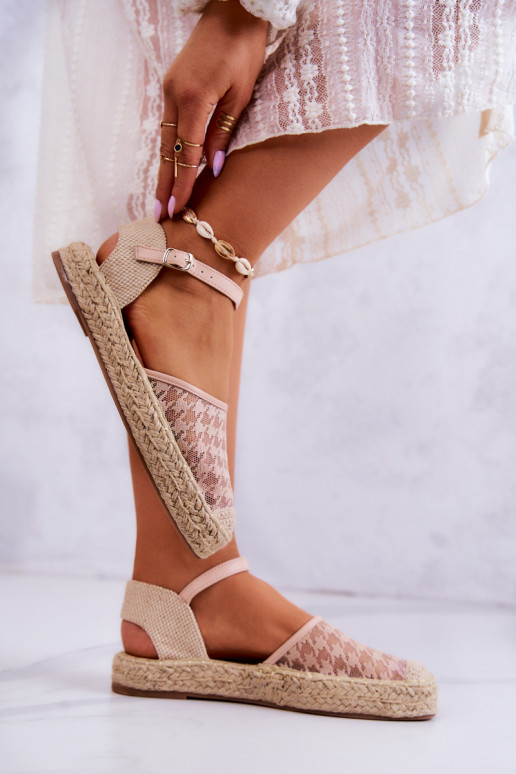 espadrilles ar sprādzītēm Nude Charlene espadrilles ar sprādzītēm Nude Charlene