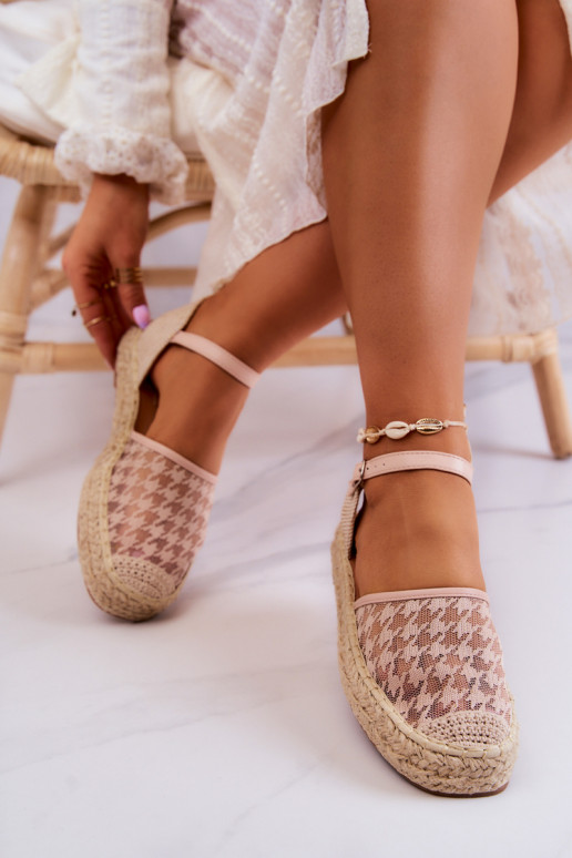 espadrilles ar sprādzītēm Nude Charlene espadrilles ar sprādzītēm Nude Charlene