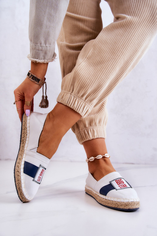 Espadrilles Big Star JJ274964 Baltas-tumši zilas krāsas Espadrilles Big Star JJ274964 Baltas-tumši zilas krāsas