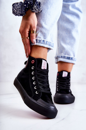apavi  tõmblukuga Cross Jeans JJ2R4055C melnas krāsas