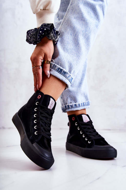 apavi  tõmblukuga Cross Jeans JJ2R4055C melnas krāsas apavi  tõmblukuga Cross Jeans JJ2R4055C melnas krāsas