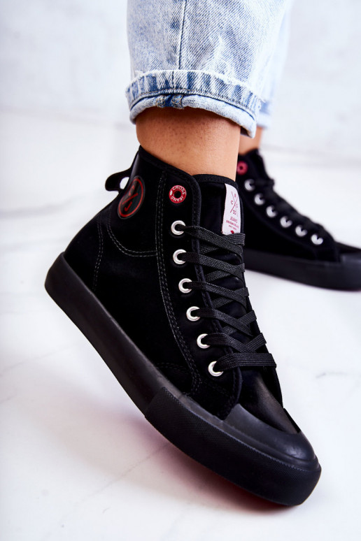 apavi  tõmblukuga Cross Jeans JJ2R4055C melnas krāsas apavi  tõmblukuga Cross Jeans JJ2R4055C melnas krāsas