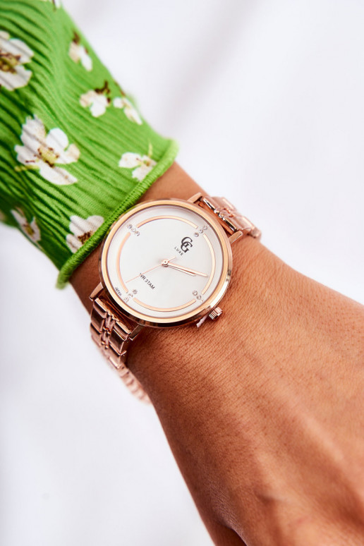 Sieviešu pulkstenis GG Luxe Zelta krāsas Sieviešu pulkstenis GG Luxe Zelta krāsas