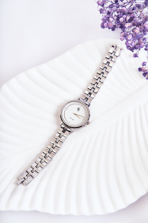 Sieviešu pulkstenis GG Luxe Sudraba krāsas Sieviešu pulkstenis GG Luxe Sudraba krāsas