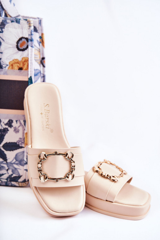 Stilīgas Čibas no dabīgas ādas smilšu krāsas Adaline