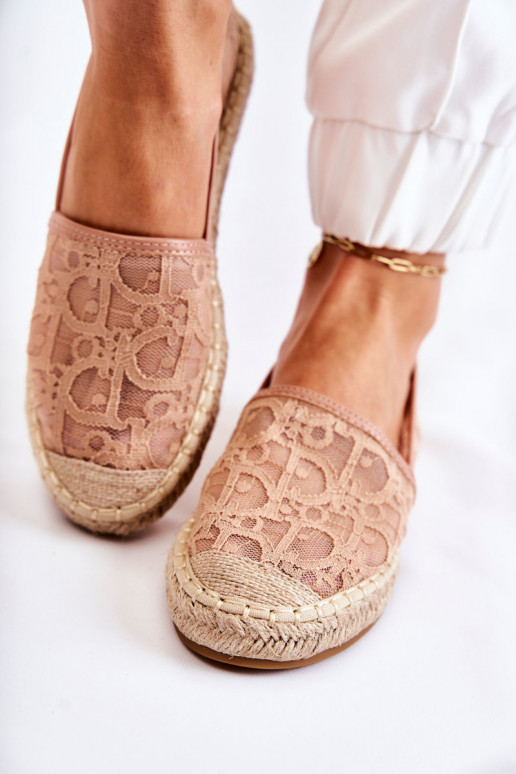 Klasiska modeļa   espadrilles  Nude Catris Klasiska modeļa   espadrilles  Nude Catris