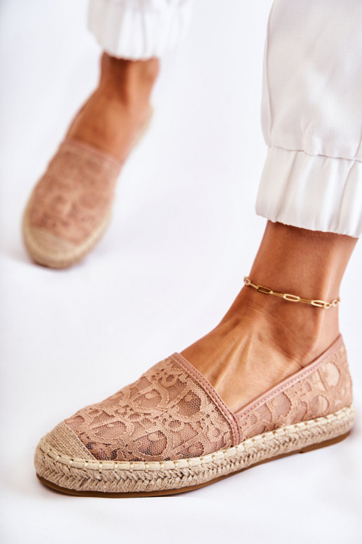 Klasiska modeļa   espadrilles  Nude Catris Klasiska modeļa   espadrilles  Nude Catris