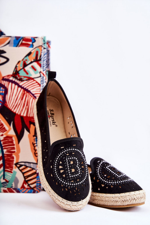 espadrilles melnas krāsas Meredith espadrilles melnas krāsas Meredith