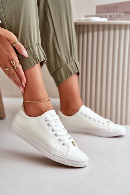 šņorējami Klasiska modeļa brīvā laika apavi baltas krāsas Misima šņorējami Klasiska modeļa brīvā laika apavi baltas krāsas Misima