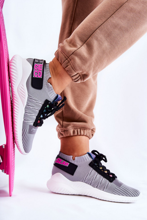 Sportiska stila apavi Sneakers modeļa apavi Pelēkas krāsas Klayra Sportiska stila apavi Sneakers modeļa apavi Pelēkas krāsas Klayra