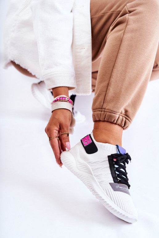 Sportiska stila apavi Sneakers modeļa apavi baltas krāsas Klayra Sportiska stila apavi Sneakers modeļa apavi baltas krāsas Klayra