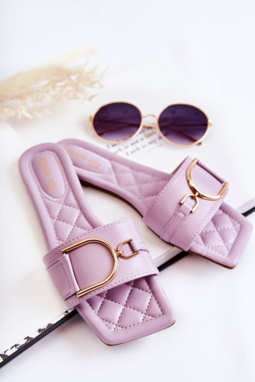 Klasiska modeļa Čības ar ornamentiem violetās krāsas Shilla 2