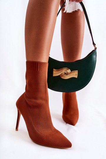 Puszābaki  ar papēdi brūnas krāsas Luisell