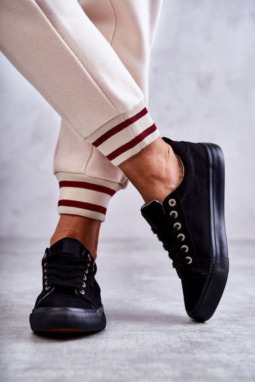 Auduma brīvā laika apavi Big Star KK274004 melnas krāsas Auduma brīvā laika apavi Big Star KK274004 melnas krāsas