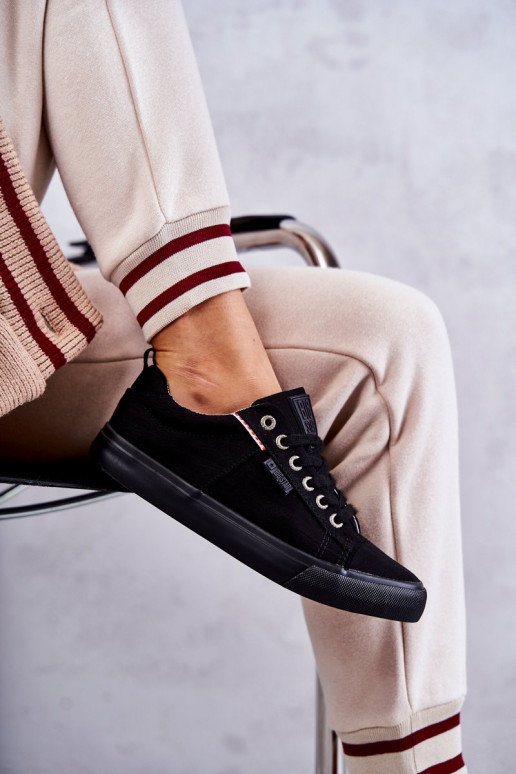 Auduma brīvā laika apavi Big Star KK274004 melnas krāsas Auduma brīvā laika apavi Big Star KK274004 melnas krāsas