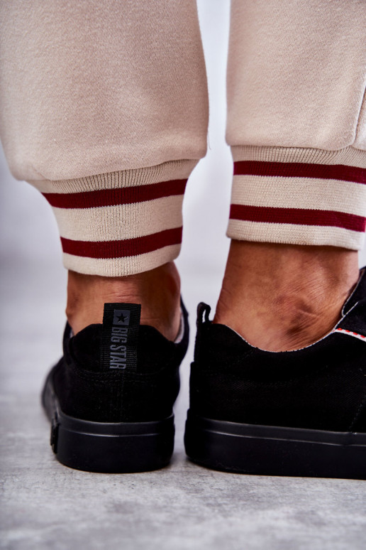 Auduma brīvā laika apavi Big Star KK274004 melnas krāsas Auduma brīvā laika apavi Big Star KK274004 melnas krāsas