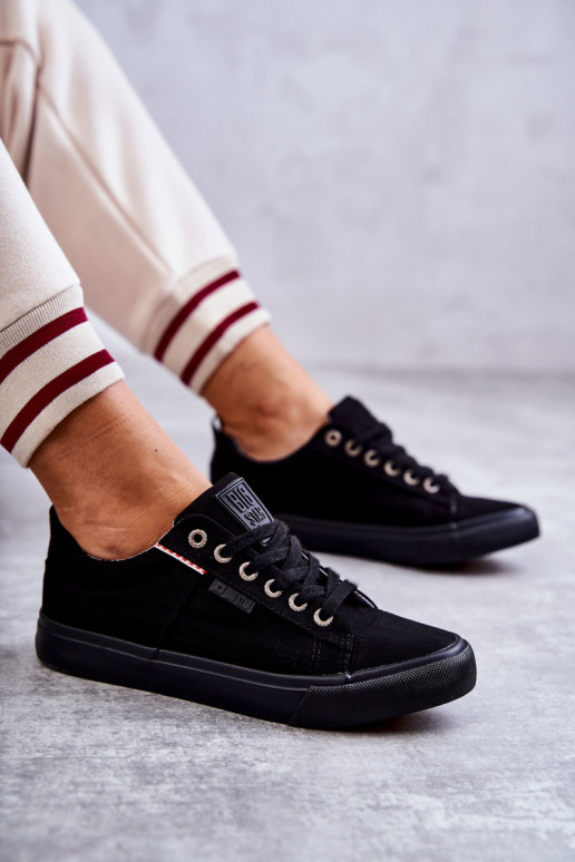 Auduma brīvā laika apavi Big Star KK274004 melnas krāsas Auduma brīvā laika apavi Big Star KK274004 melnas krāsas