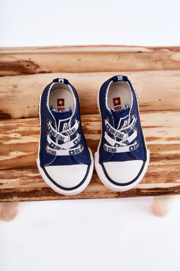 Bērnu apavi Auduma brīvā laika apavi BIG STAR KK374050 tumši zilas krāsas 2