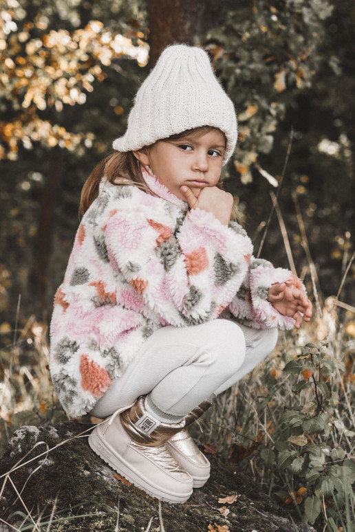 Sniega apavi Big Star KK374221 smilšu krāsas-Zelta krāsas