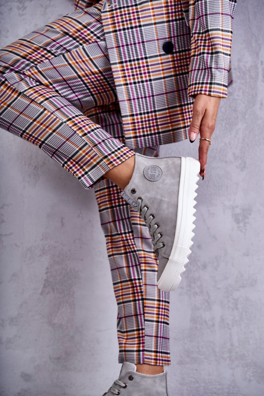 sieviešu puszābaki Big Star  siltināti Pelēkas krāsas EE274114 sieviešu puszābaki Big Star  siltināti Pelēkas krāsas EE274114