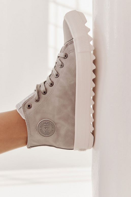 sieviešu puszābaki Big Star  siltināti Pelēkas krāsas EE274114 sieviešu puszābaki Big Star  siltināti Pelēkas krāsas EE274114