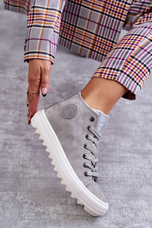 sieviešu puszābaki Big Star  siltināti Pelēkas krāsas EE274114 sieviešu puszābaki Big Star  siltināti Pelēkas krāsas EE274114