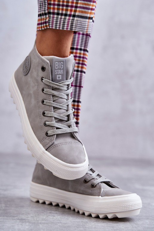 sieviešu puszābaki Big Star  siltināti Pelēkas krāsas EE274114 sieviešu puszābaki Big Star  siltināti Pelēkas krāsas EE274114