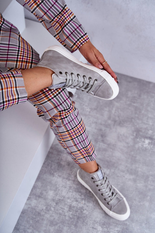 sieviešu puszābaki Big Star  siltināti Pelēkas krāsas EE274114 sieviešu puszābaki Big Star  siltināti Pelēkas krāsas EE274114