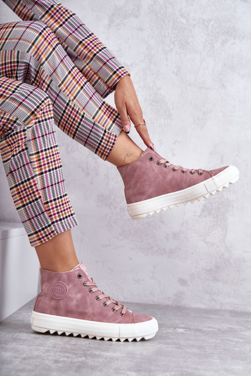 sieviešu puszābaki Big Star  siltināti Rozā krāsas EE274113 sieviešu puszābaki Big Star  siltināti Rozā krāsas EE274113