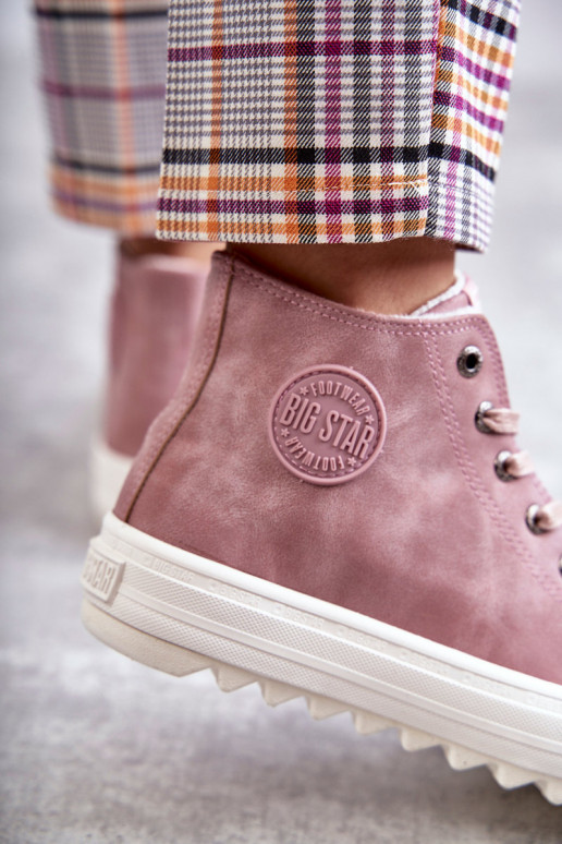 sieviešu puszābaki Big Star  siltināti Rozā krāsas EE274113 sieviešu puszābaki Big Star  siltināti Rozā krāsas EE274113