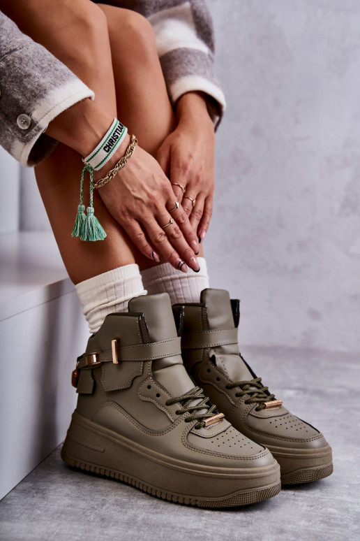 siltināti  sporta apavi Zaļas krāsas Lexa siltināti  sporta apavi Zaļas krāsas Lexa