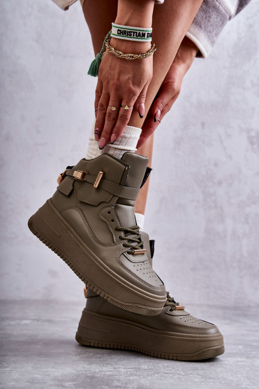 siltināti  sporta apavi Zaļas krāsas Lexa siltināti  sporta apavi Zaļas krāsas Lexa