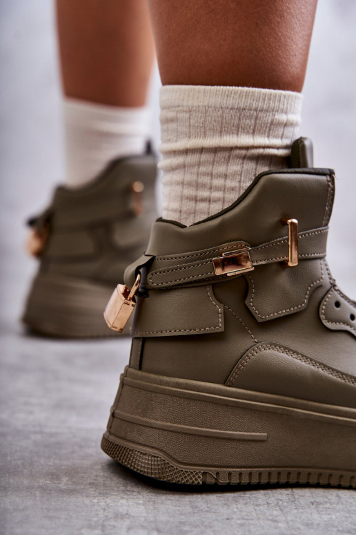 siltināti  sporta apavi Zaļas krāsas Lexa siltināti  sporta apavi Zaļas krāsas Lexa