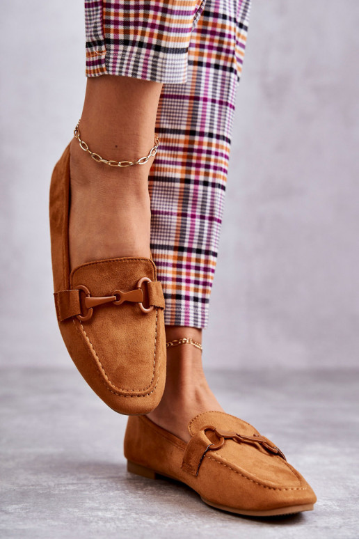 zamšādas Mokasīni ar ornamentiem brūnas krāsas Santi zamšādas Mokasīni ar ornamentiem brūnas krāsas Santi