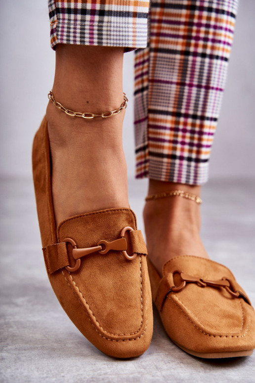 zamšādas Mokasīni ar ornamentiem brūnas krāsas Santi zamšādas Mokasīni ar ornamentiem brūnas krāsas Santi