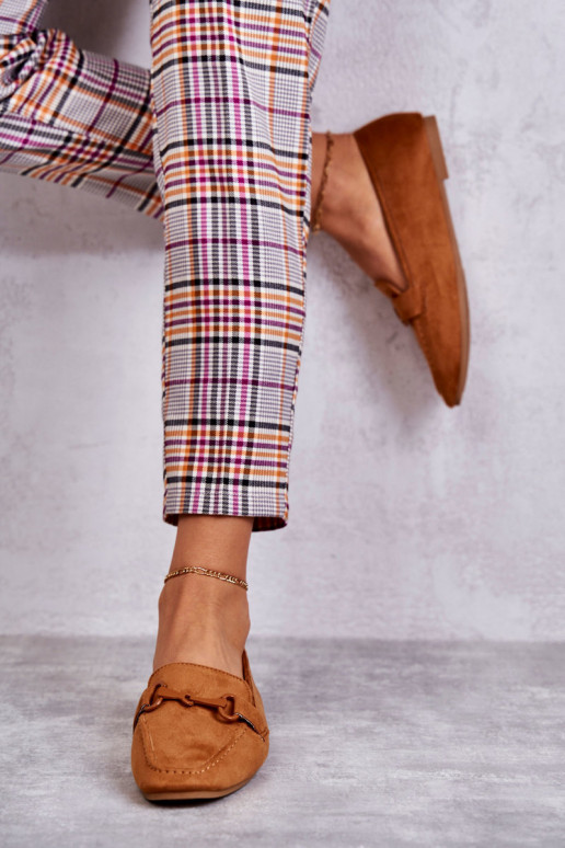 zamšādas Mokasīni ar ornamentiem brūnas krāsas Santi zamšādas Mokasīni ar ornamentiem brūnas krāsas Santi