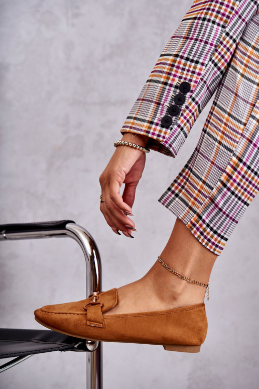 zamšādas Mokasīni ar ornamentiem brūnas krāsas Santi zamšādas Mokasīni ar ornamentiem brūnas krāsas Santi