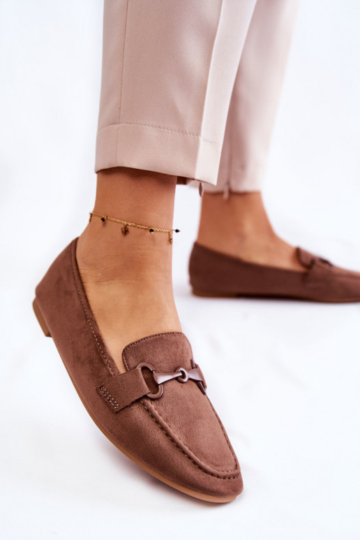 Zamšādas mokasīni ar ornamentiem brūnas krāsas Santi Zamšādas mokasīni ar ornamentiem brūnas krāsas Santi