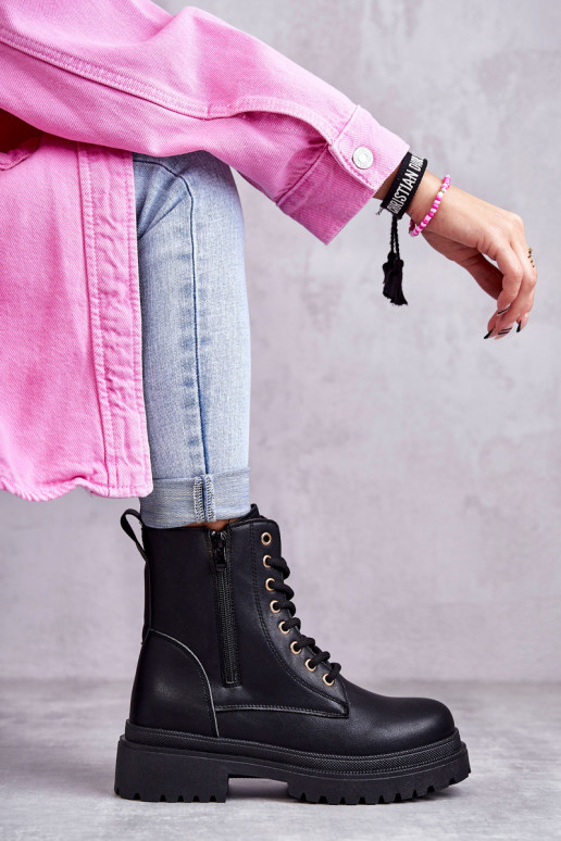 Sieviešu puszābaki  siltināti melnas krāsas Dorchen