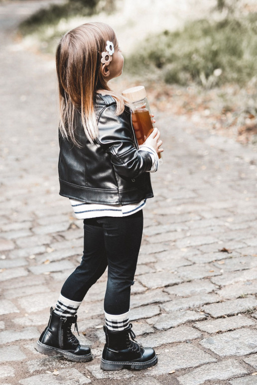 Bērnu apavi   ar rāvējslēdzējiem melnas krāsas Omua Bērnu apavi   ar rāvējslēdzējiem melnas krāsas Omua