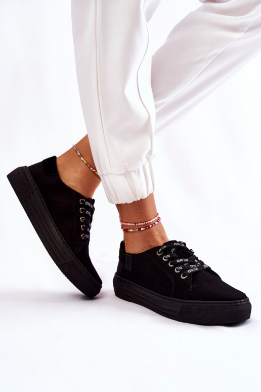 Sieviešu apavi Memory Foam System Big Star KK276001 melnas krāsas