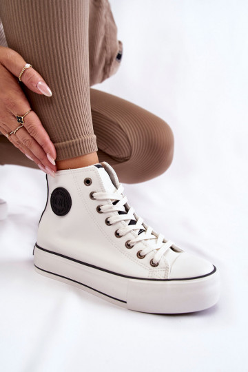 siltināti brīvā laika apavi Big Star KK274170 baltas krāsas