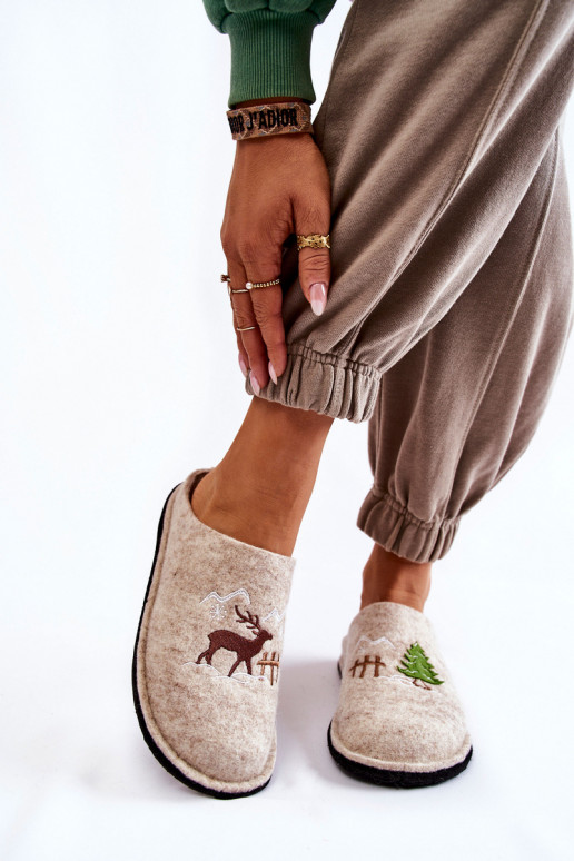 mājas čības Big Star KK276016 smilšu krāsas mājas čības Big Star KK276016 smilšu krāsas