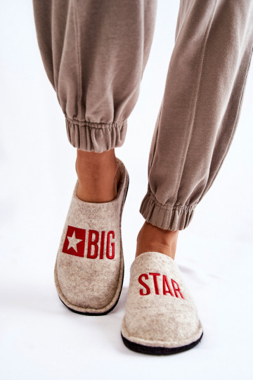 mājas čības Big Star KK276021 smilšu krāsas 2
